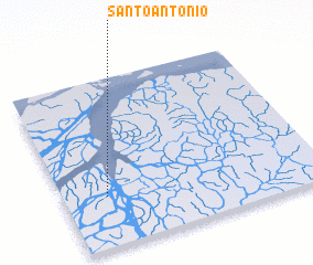 3d view of Santo Antônio