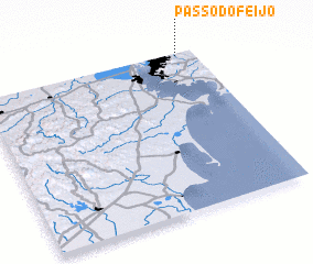 3d view of Passo do Feijó