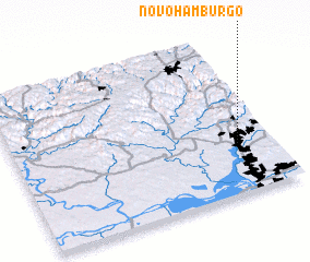 3d view of Novo Hamburgo