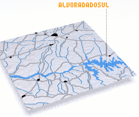 3d view of Alvorada do Sul