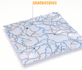 3d view of Grandes Rios