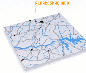 3d view of Álvares Machado