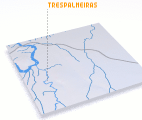 3d view of Três Palmeiras