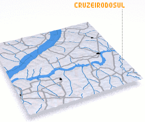 3d view of Cruzeiro do Sul