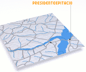 3d view of Presidente Epitácio