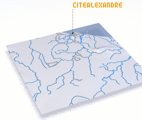 3d view of Cité Alexandre