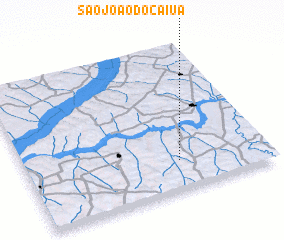3d view of São João do Caiuá