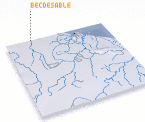 3d view of Bec de Sable