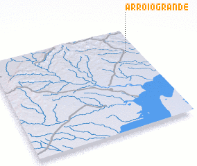 3d view of Arroio Grande