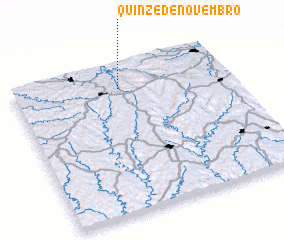 3d view of Quinze de Novembro