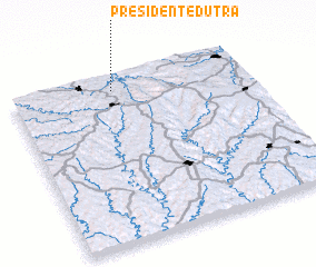 3d view of Presidente Dutra