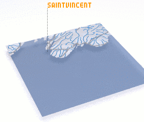 3d view of Saint Vincent