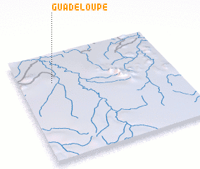 3d view of Guadeloupe