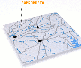 3d view of Barro Prêto