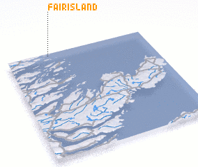 3d view of Fair Island