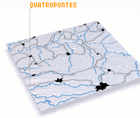3d view of Quatro Pontes