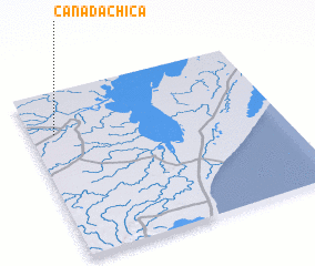 3d view of Cañada Chica