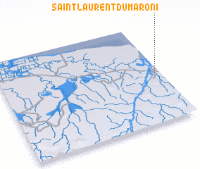 3d view of Saint-Laurent du Maroni