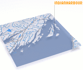 3d view of Indian Harbour