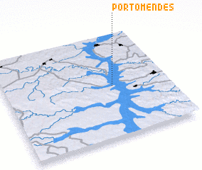 3d view of Pôrto Mendes