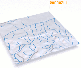 3d view of Poço Azul