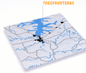 3d view of Tres Fronteras