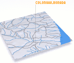 Colonia Alborada (Paraguay) map - nona.net