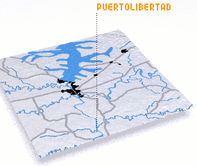 3d view of Puerto Libertad