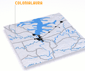 3d view of Colonia Laura