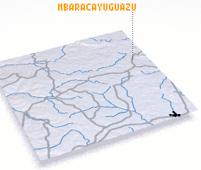 3d view of Mbaracayú Guazú