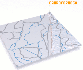 3d view of Campo Formoso