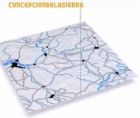 3d view of Concepción de la Sierra