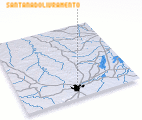 3d view of Santana do Livramento