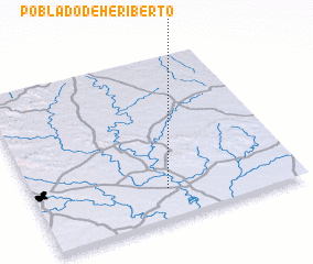 3d view of Poblado de Heriberto