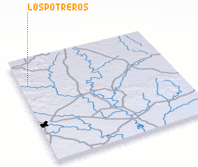 3d view of Los Potreros