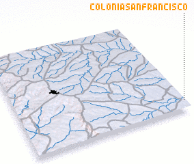 3d view of Colonia San Francisco