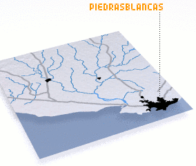 3d view of Piedras Blancas