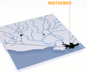 3d view of Montevideo