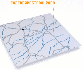 3d view of Fazenda Posto Dourado