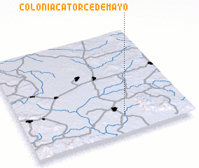 3d view of Colonia Catorce de Mayo