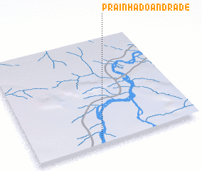 3d view of Prainha do Andrade