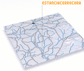 3d view of Estancia Cerro Corá