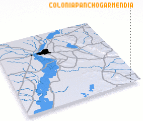 3d view of Colonia Pancho Garmendia