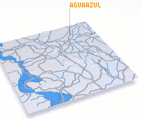 3d view of Água Azul