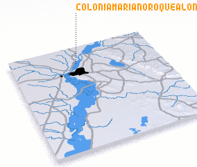 3d view of Colonia Mariano Roque Alonso