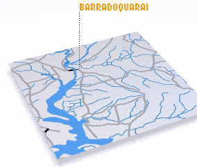 3d view of Barra do Quaraí