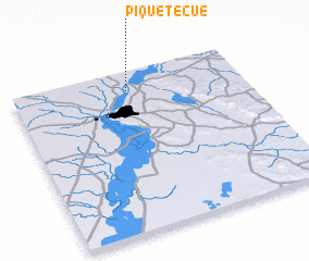 3d view of Piquete Cué