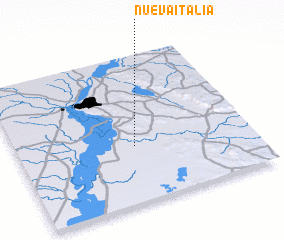 3d view of Nueva Italia