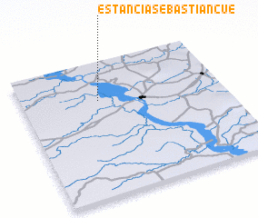 3d view of Estancia Sebastián-cué