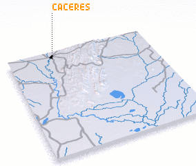 3d view of Cáceres